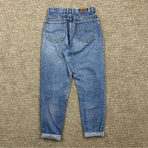 LEE Riders Vintage Light Wash Denim Retro High Waisted Straight Leg Mom Jeans